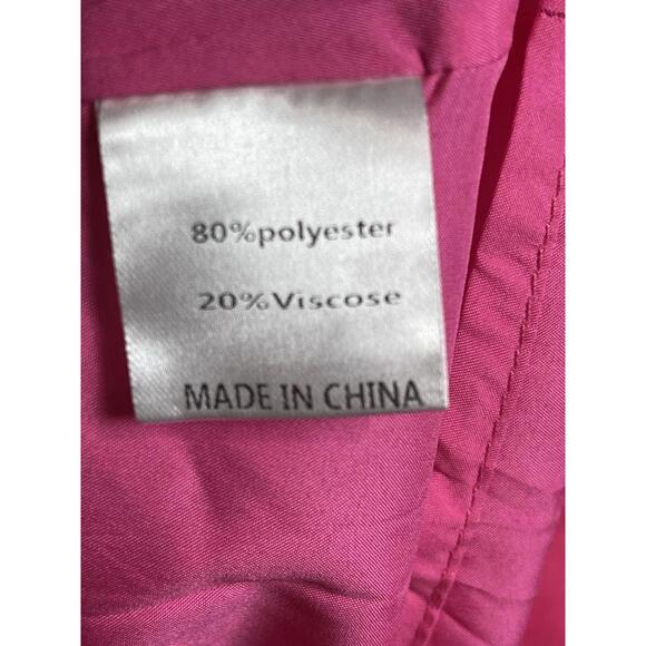 Zesica Women's Rose Pink One Shoulder Ruffle Swing Mini Dress Sz Small - Picture 4 of 6